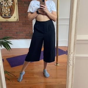 Black Babaton Wide leg 3/4 length pant Size 10